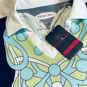 Golfsmith Tehama Womens Small Sleeveless Collared Shirt Hang ‘em Dry UV Wicking